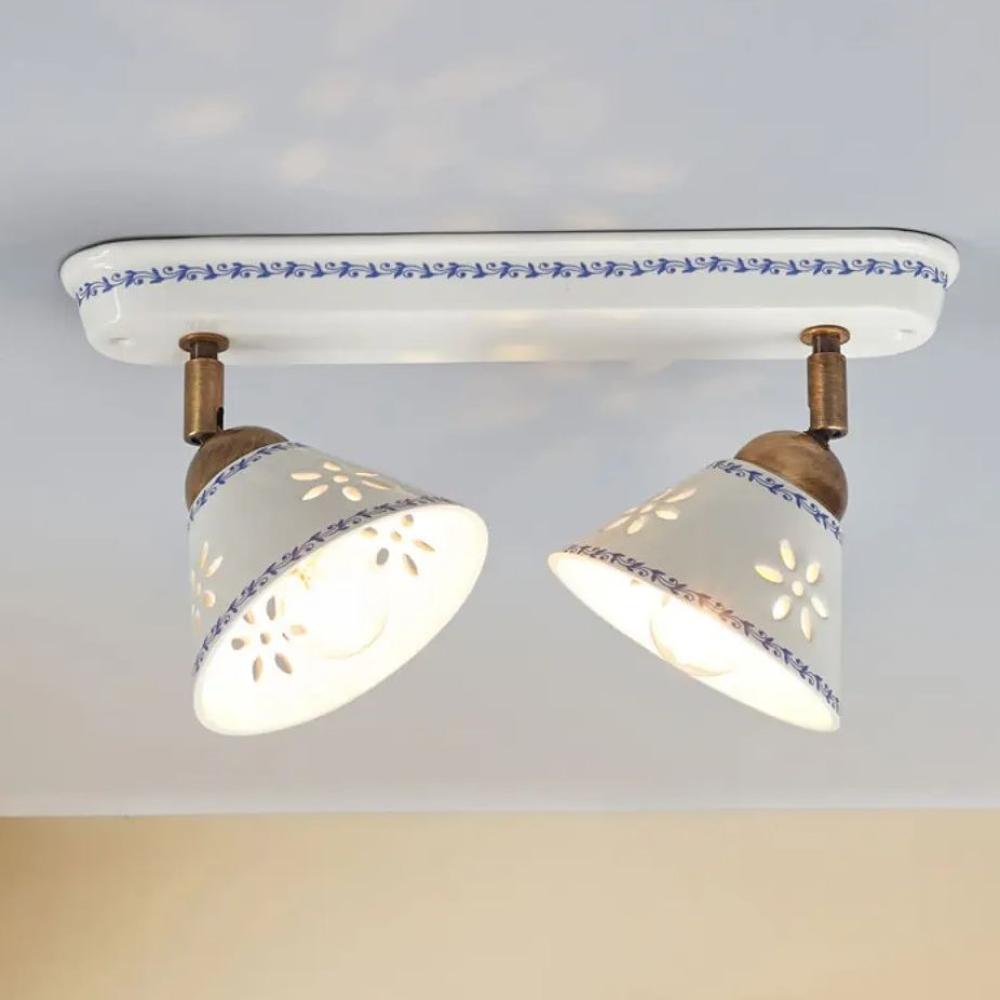 dupla izzos mediterran mennyezeti lampa spot allithato keramia festett klasszikus elegans romantikus kek konyha mennyezeti vilagitas rusztikus vintage lampak haloszoba nappali alacsony belmagassag.jpg